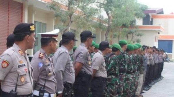 350 Personil TNI Polri Disiagakan Kawal Jalannya Sidang Pleno Suara