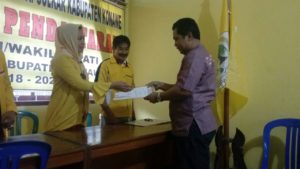 Yakin Bertarung di Pilkada Konawe, H.Alaudin Kembalikan Berkas Pendaftaran di Golkar
