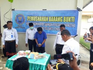 BNNP Sultra Musnahkan Ganja Seberat 810 Gram, Tersangka Terancam Hukuman Seumur Hidup