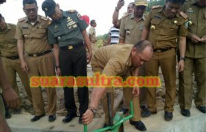 Bupati Konut Resmikan Embung Perdesaan 