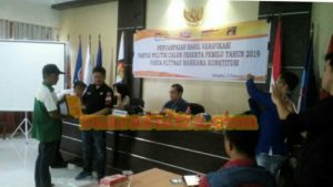 KPU Konawe Serahkan Hasil Verifikasi, Sejumlah Parpol Calon Peserta Pemilu 2019 Masih BMS