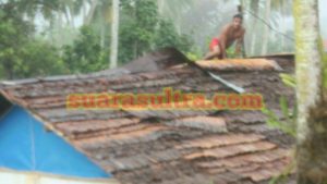 Diterjang Angin Puting Beliung, Sejumlah Rumah Warga di Konut Rusak