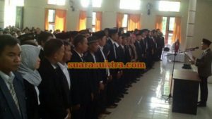 Masuk Tahapan Pemilu 2019, Sarmadan Lantik 81 PPK dan 1053 PPS
