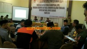 Rapat Pleno Terbuka, KPU Konawe Tetapkan DPS Pilkada 161.744 