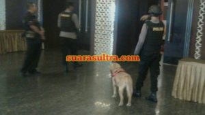 Sebelum Debat Publik, Polisi Sterilkan Ruang Calon Gubernur Sultra