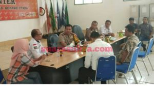 Kapolres Konawe Sambangi Kantor KPU, Panwaslu dan DPRD Konawe Utara