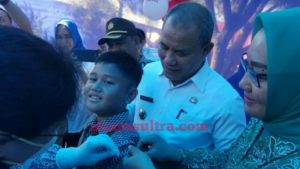 Pemda Konawe Laksanakan Pencanangan Kampanye Imunisasi Measles Rubella 