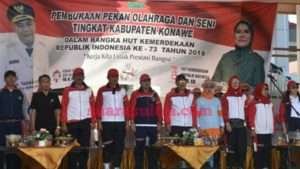 Buka Porseni Tingkat Kabupaten Konawe, Ini Pesan Pejabat Bupati Konawe