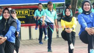 Peringati Hari KGB ke – 66, Polres dan Bhayangkari Cabang Konawe Gelar Giat Olahraga