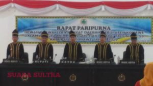 Rapat Paripurna HUT Konawe ke 59, DPRD Konawe Laporkan Kinerja