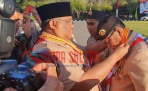 Kwartir Nasional Berikan Penghargaan Tertinggi Kepada Bupati dan Wabup Konawe Utara