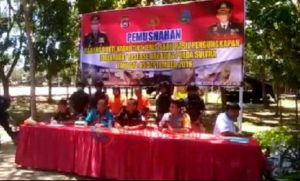 Polda Sultra Lakukan Pemusnahan Narkoba 1,13 Kg Sabu Hasil Sitaan