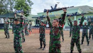 Asah Kemampuan dan Ketahanan Fisik Prajurit, Kodim 1417 Kendari Laksanakan Binjasmil