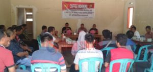Gelar Coffee Morning, Polsek Pondidaha bersama Muspika Siap Ciptakan Pilkades Sejuk dan Damai