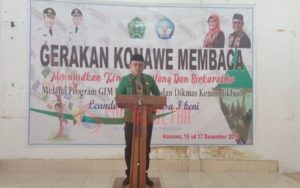 Berantas Buta Aksara, Dinas Dikbud Konawe Launching Gerakan Konawe Membaca