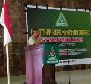 Buka Pelatihan Kepemimpinan Dasar GP Ansor, Gusli Dinobatkan Jadi Anggota Kehormatan
