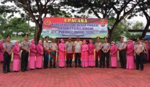 Sembilan Perwira Pertama Polres Konawe Naik Pangkat, Enam Naik AKP