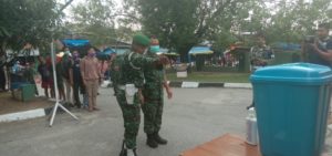 Penyemprotan Antiseptik, Cara Korem 143 Haluoleo Lindungi Prajurit Dari Covid-19