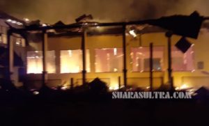 SMKN 4 Kendari Dilalap Si Jago Merah, Beberapa Ruangan Ludes Terbakar