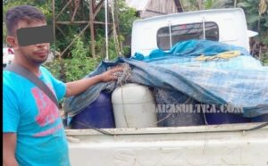 Polsek Sawa Amankan Puluhan Jerigen BBM Ilegal