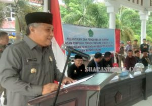 Kery Lantik 15 Pejabat Eselon II Hasil Asesmen, Ini Nama dan Jabatan Pejabat Tersebut