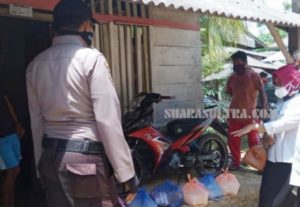 Pemda Butur Salurkan Sembako Kepada Warga yang Menjalani Karantina
