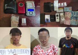Tiga Kurir Sabu di Kendari Diringkus Polisi, Dua Pria Satu Wanita