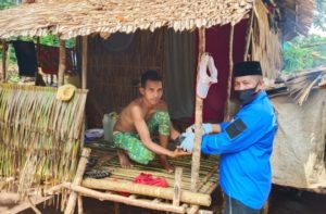 Peduli Sesama, KNPI Butur Kembali Bagikan Sembako