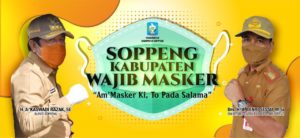 Berhasil Kendalikan Covid-19, Bupati Soppeng: Penggunaan Masker Putus Rantai Penyebaran Corona