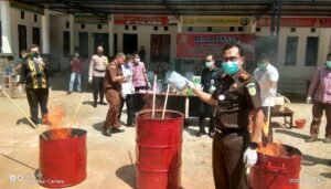 Musnahkan Barang Bukti, Kajari: Perkara Narkoba Terbanyak