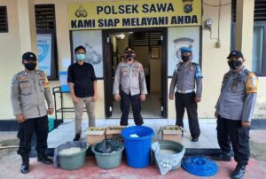 Operasi Sikat Anoa 2020, Polsek Sawa Sita Minuman Keras