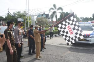 Serius Lawan Covid-19, Bupati Soppeng Lepas Patroli Gabungan