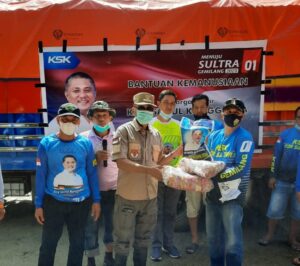 Peduli Kemanusiaan, KSK Salurkan Bantuan Logistik ke Daerah Terdampak Bencana di Kolaka Utara