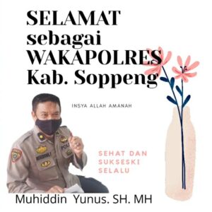 Anak Mantan Kepala Desa Jabat Waka Polres Soppeng