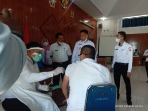 Wabup Buka Secara Resmi Vaksinasi COVID-19 Bagi ASN Buton Utara