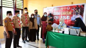 Dukung Program Pemerintah, Kwarcab Konut Gelar Vaksinasi Massal Covid-19