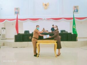 DPRD Konawe Gelar Rapat Paripurna Penyerahan Raperda Tentang Revisi Perda Pengelolaan Keuangan Daerah
