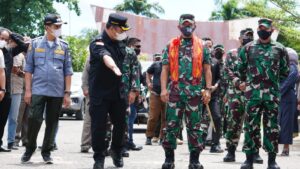 Ruksamin Sambut Kedatangan Pangdam XIV Hasanuddin di Konawe Utara