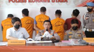 Operasi Pekat 2022 Polres Konut Ungkap 46 Kasus, Miras dan Sajam Menonjol