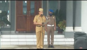 Wabub Butur Pimpin Apel Gabungan Pasca Libur Lebaran, Begini Arahannya ke ASN