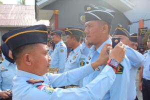 Gelar Upacara Kenaikan Pangkat, Begini Pesan Kepala Rutan Unaaha