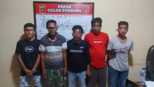 Polres Konawe Amankan Lima Pelaku Judi Sabung Ayam