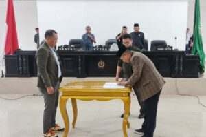 DPRD Konawe Gelar Rapat Paripurna Penandatanganan Nota Kesepahaman Raperda LKPD Tahun 2021