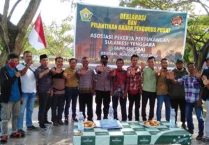 Pengurus Pusat Asosiasi Pekerja Pertukangan Sultra Dilantik