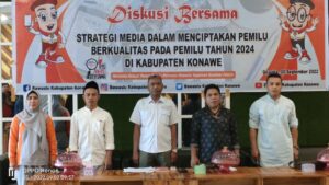 Wujudkan Pemilu Aktif dan Tertib, Bawaslu Konawe: Peran Media Sangat Penting