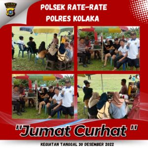 Jumat Curhat, Polsek Rate – Rate Siap Laksanakan Usulan dari Warga