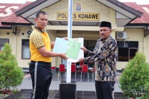 Wakafkan Tanah Untuk Polres Konawe, Kades Morosi: Semoga Gangguan Kamtibmas Semakin Berkurang