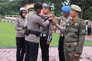 Waka Polres Konawe Pimpin Apel Gelar Pasukan Operasi Keselamatan Anoa 2023