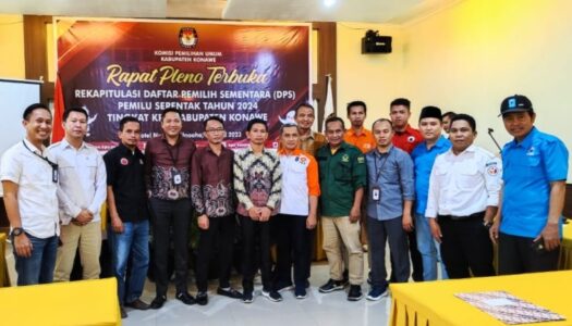 KPU Konawe Tetapkan DPS Pemilu Serentak 2024