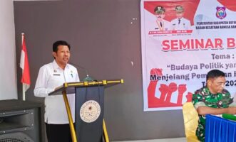 Menjelang Pemilu dan Pilkada Serentak 2024, Kesbangpol Butur Gelar Seminar Budaya